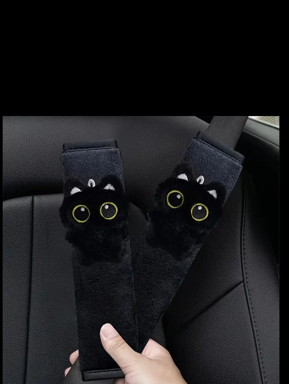 Cat Decor Car Seat Belt Covers 2pc Set New